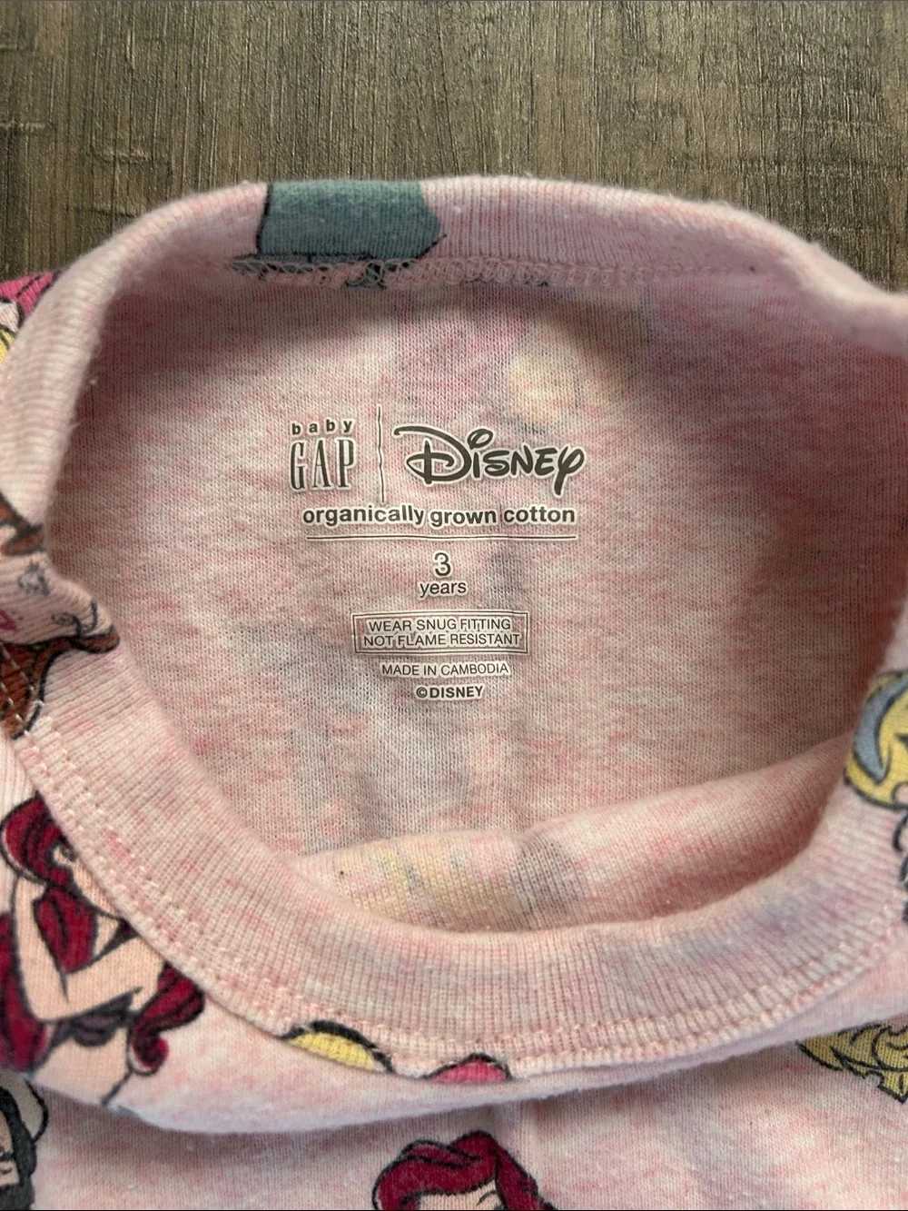 Baby GAP x Disney Pink Princess Pajamas